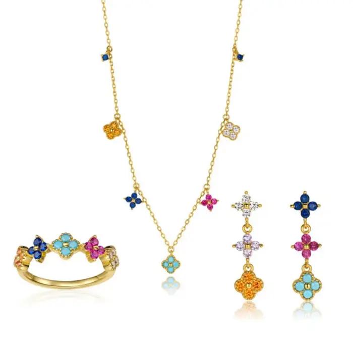 Collier avec pendentif trèfle porte-bonheur en argent Sterling 925 pour femmes, chaîne de clavicule 