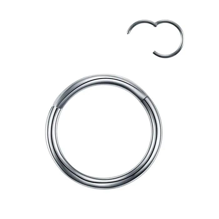 16g 18g septum ring,acier inoxydable nose ring,septum clicker piercing Jewelry,piercing tragus daith