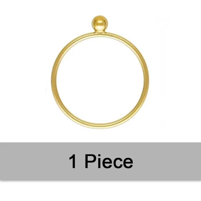 Bagues empilables en or 14K pour femmes, bijoux bohèmes minimalistes en or de 3mm