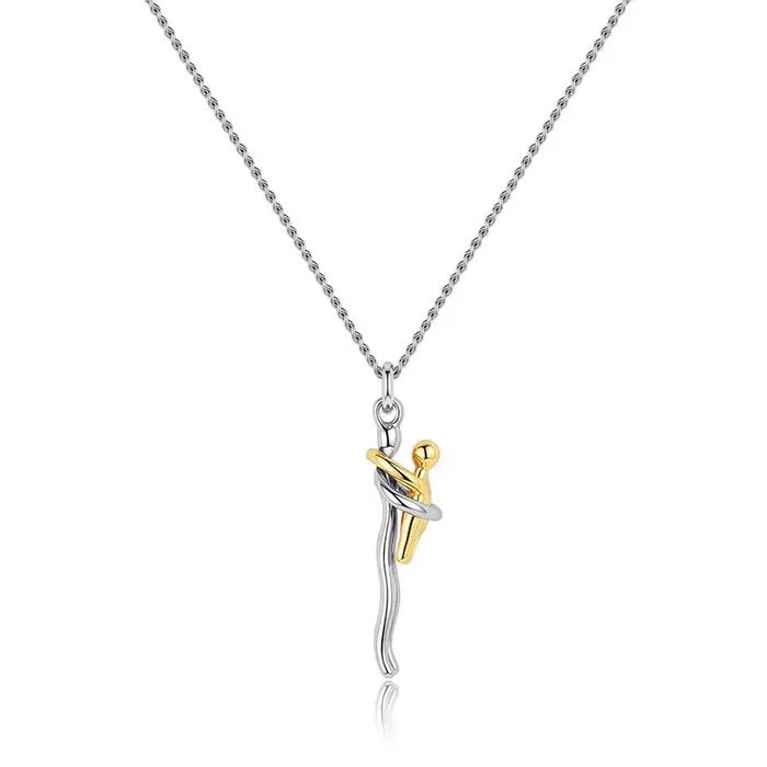 Personnalité créative mère enfant embrasser pendentif collier pour femmes hommes fête des mères fête