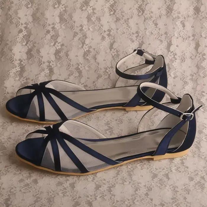 Venus lure Chaussures plates de danse de mariage personnalisées en tissu ivoire pour femmes, sandale