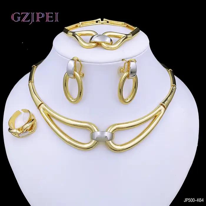 Ensemble complet de bijoux arabes pour femmes, plaqué or 18 carats, collier document noir et or, acc