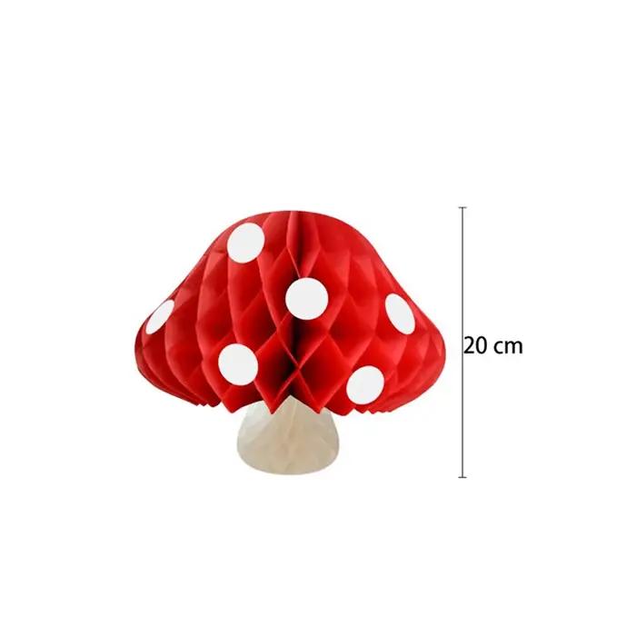 Boule en nid d'abeille en forme de champignon, décoration de scène de fête de mariage, boule de fleu