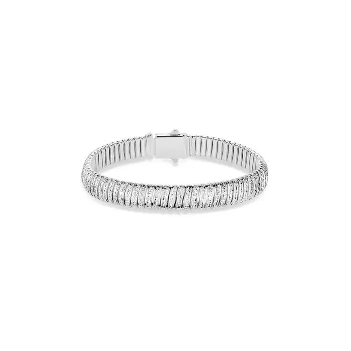 Bellux-Bijoux en argent 925 pour femmes, bracelets de documents en or blanc, bracelets à la mode et 