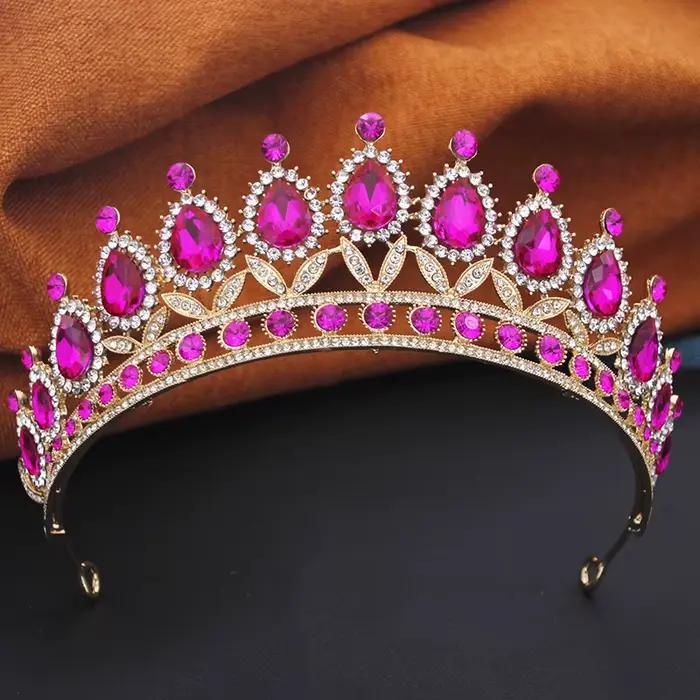 Couronne de diadème de princesse pour femme, bandeau de sauna, vêtements de sauna, bijoux de cheveux