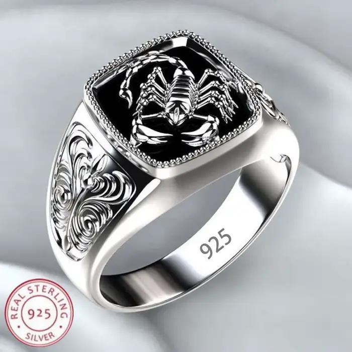 Bagues en argent Sterling 925 pour hommes, haute qualité, tempérament, Banquet, bijoux de mariage, c