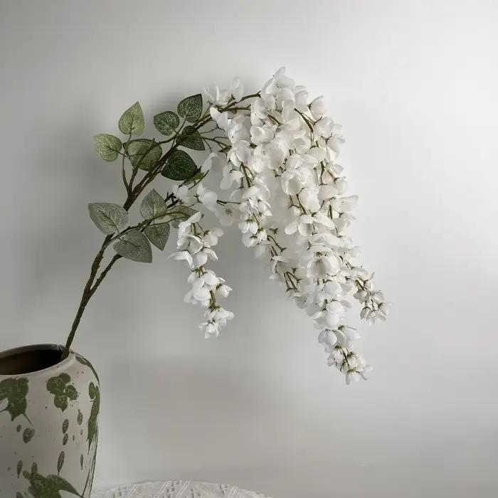 Décoration de plafond de mariage artificielle de 110CM, avec arbre, fleur de glycine, accessoires de