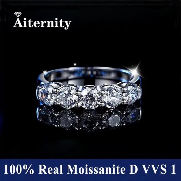 Stylo Polaroid en argent regardé 100% avec diamant Pass pour femme, bague Moissanite, bague de maria