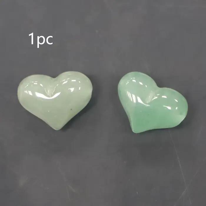 1 pièce d'accessoire de bijouterie en pierre naturelle sculptée en forme de cœur, breloques en améth