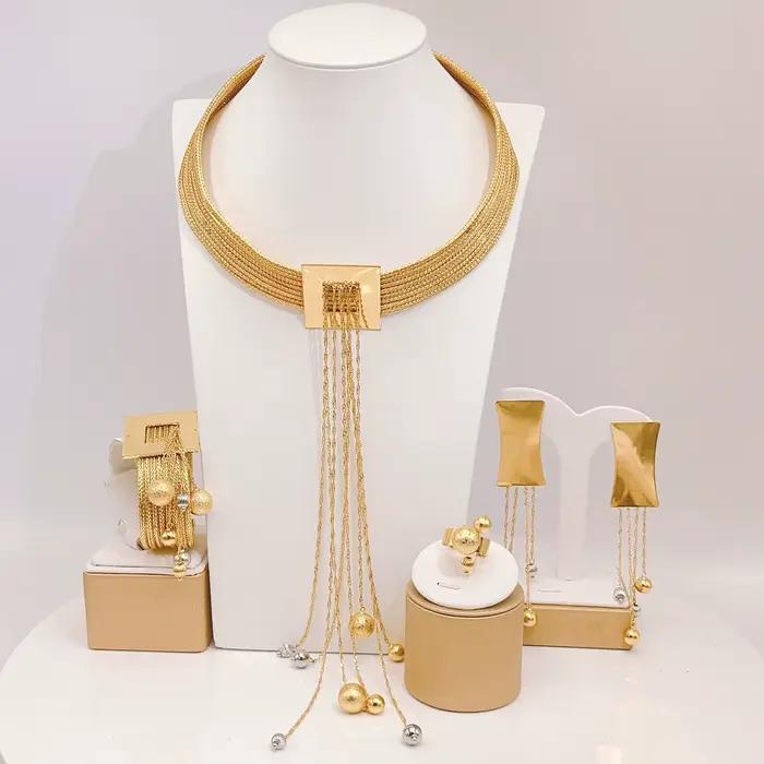 Ensemble de bijoux brésiliens avec collier de pédants, déclaration, remise, livraison gratuite, H500