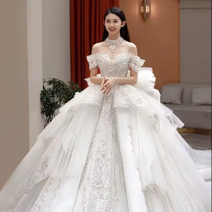 RapIndustry-Robe de Mariée Personnalisée, Bareback, Petite Femme Enceinte, Grande Mariée Française P