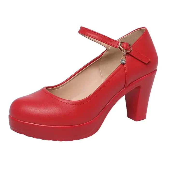 Chaussures de mariage à fond épais et peu profond