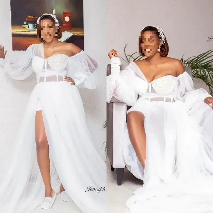 Robes de mariée perlées pour mariage