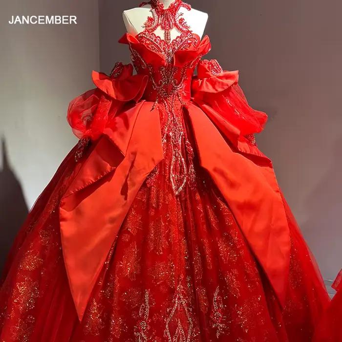 Robe de Mariée Personnalisée en Dentelle Brillante