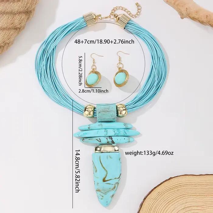 Ensemble de bijoux occidentaux tendance