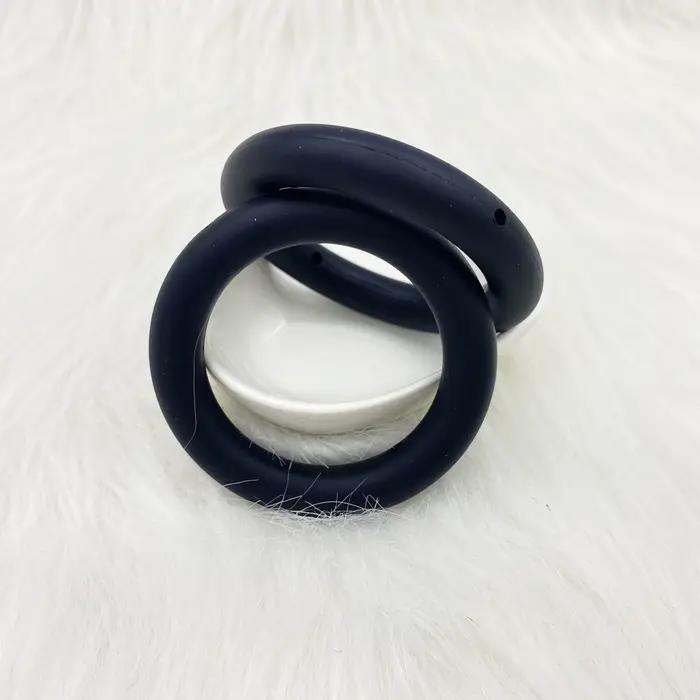 Anneau de dentition en silicone sans BPA, perles de qualité alimentaire, breloque pour bébé, collier TeWindsor, sucette, bijoux exécutifs, 65mm, 3 pièces