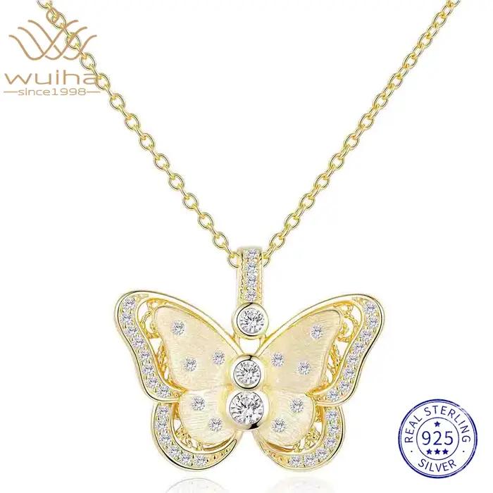 WUIHA – collier avec pendentif en argent Sterling 100% 925