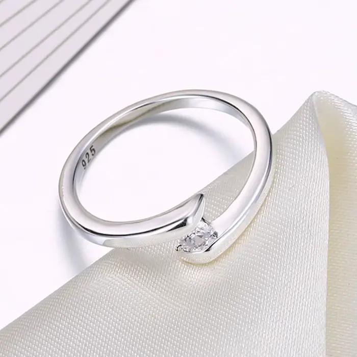 Bague de mariage en argent Sterling 925 pour hommes et femmes