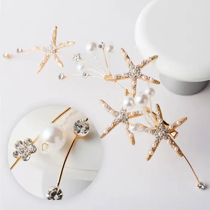 Bijoux de cheveux étoile de mer