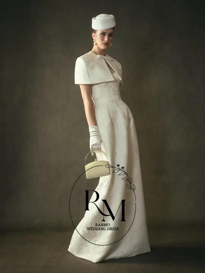 Robes de mariée jacquard sirène Ranmo Modern 2026 avec veste