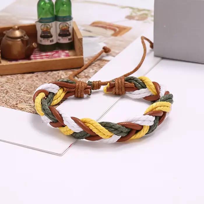 Bracelets en coton véritable style bohème bracelets à breloques ajustables pour femmes et hommes cadeaux d'anniversaire mariage occasions spéciales