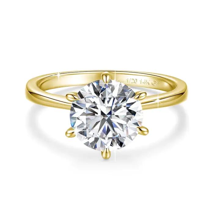 Bague Moissanite GRA 9mm 3CT