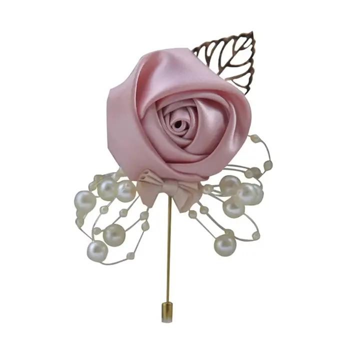 Broche corsage fleur rose élégante pour mariage boutonnière mariage tenue de mariée tenue de marié corsage fleur perles satin corsage fleur rose mariage corsage fleur or rose corsage fleur doré corsage fleur mariage corsage fleur perles corsage fleur satin corsage fleur or corsage fleur doré corsage