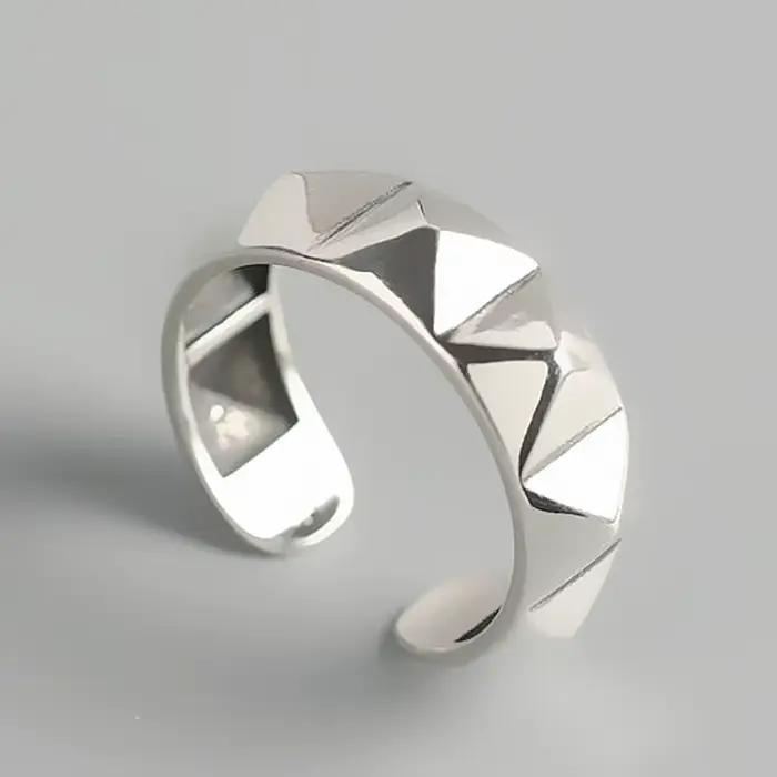 Bague en losange brillant en argent sterling pour femmes occasions spéciales mariage anniversaire fiançailles cadeau surprise