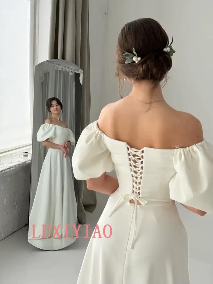 Robe digne personnalisée avec manches
