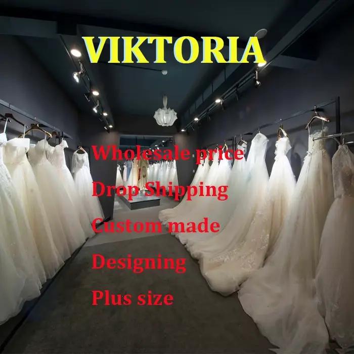 Robe de mariée Viktorian en polyester et acrylique, silhouette en une ligne, décolleté Mon Amour, appliques en tulle, pour femmes, personnalisable, occasions spéciales