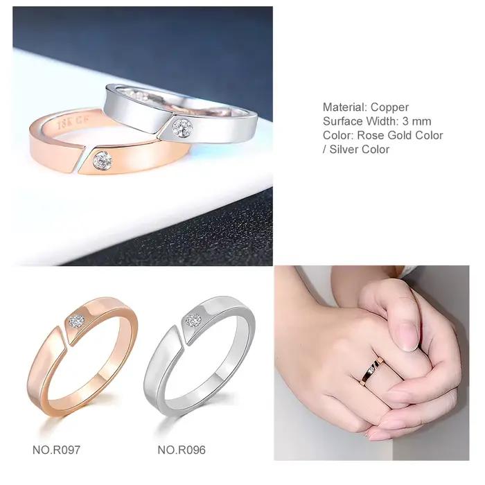 Bague en zircone cubique plaquée or 14K à la mode pour femmes, alliance de mariage romantique et élégante pour occasions spéciales et demandes en mariage