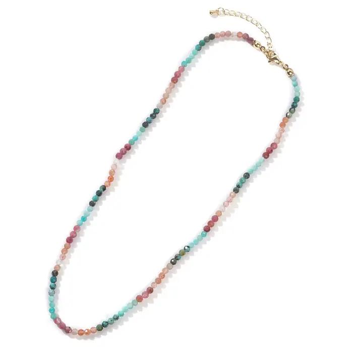 Collier de perles de cristal Boho pour femmes et filles