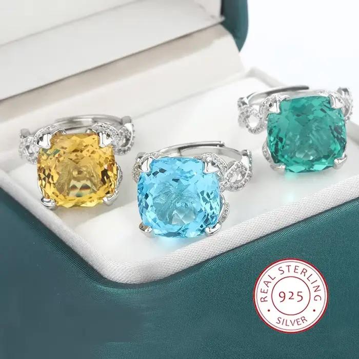 Bague luxueuse en argent 925 pour femmes