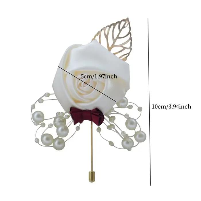 Broche corsage fleur rose élégante pour mariage boutonnière mariage tenue de mariée tenue de marié corsage fleur perles satin corsage fleur rose mariage corsage fleur or rose corsage fleur doré corsage fleur mariage corsage fleur perles corsage fleur satin corsage fleur or corsage fleur doré corsage