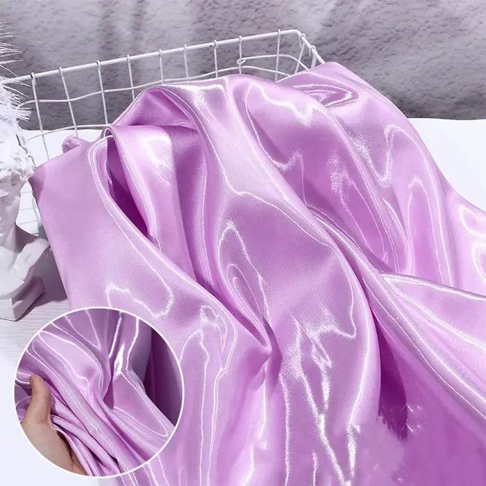 Tissu en Satin drapé liquide