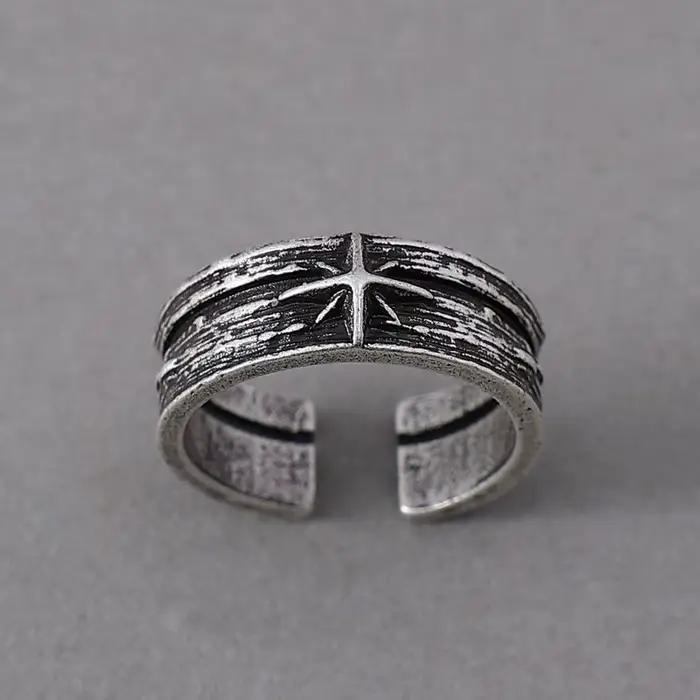 Bague rétro Stary Night Art pour hommes