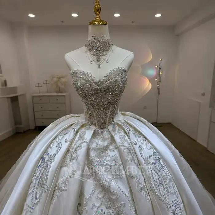 Robe de mariée Convertible 2 en 1 Satin élégant personnalisé