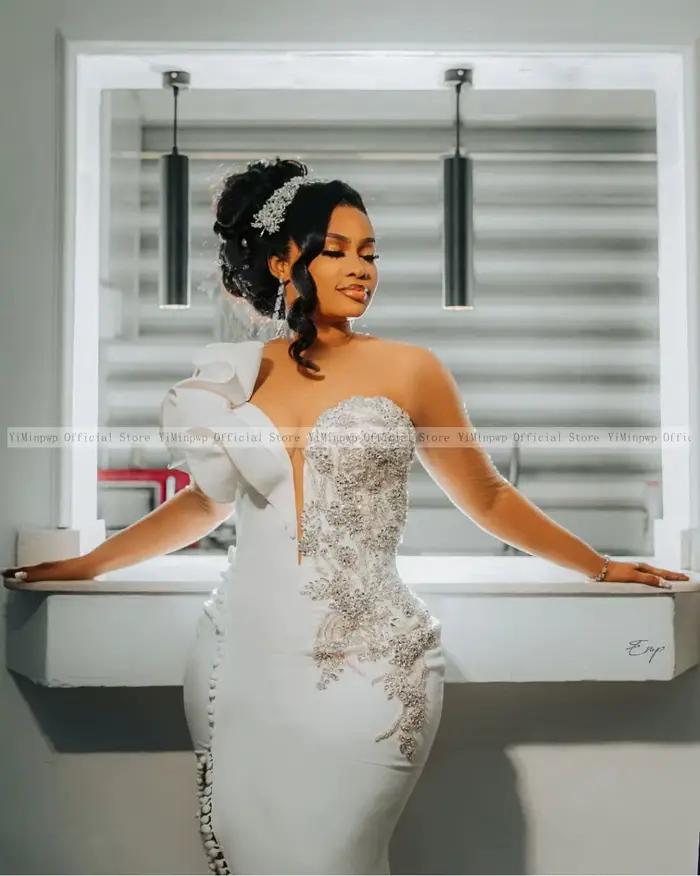 Robes de mariée sirène nigériane pour mariée