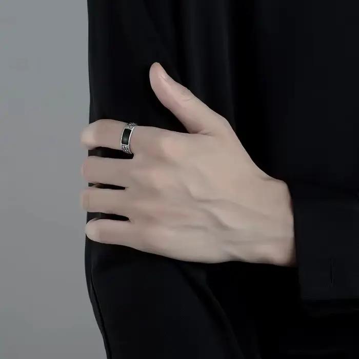 Bague en argent Sterling 925 pour hommes