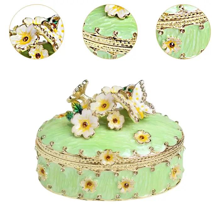 Boîte à bibelots en émail fleur de cerisier