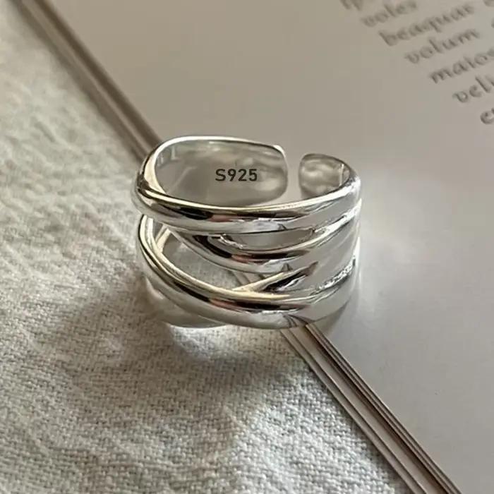 Bagues en argent Sterling 925 pour femmes et hommes