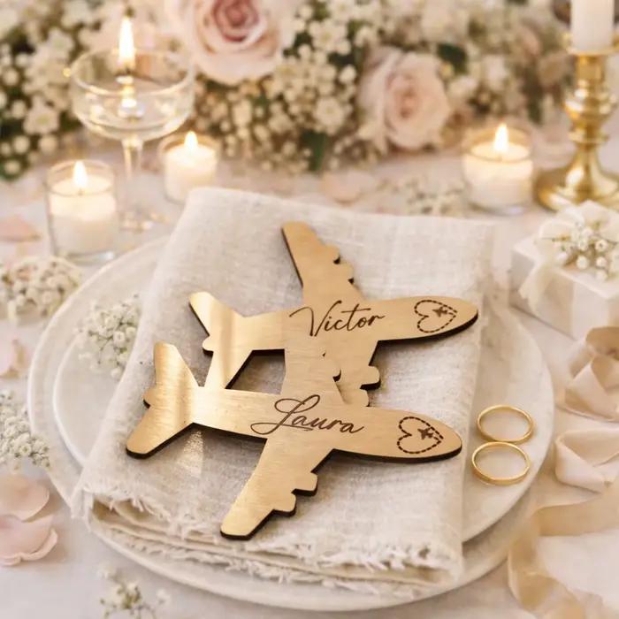 Marqueurs de place personnalisés pour mariage