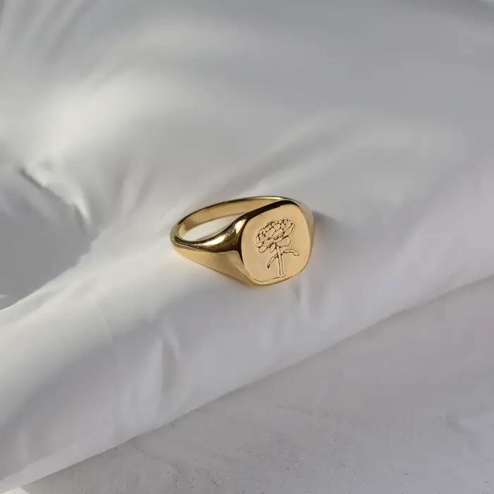 Amaiyllis – bague en or 18K minimaliste pour femmes