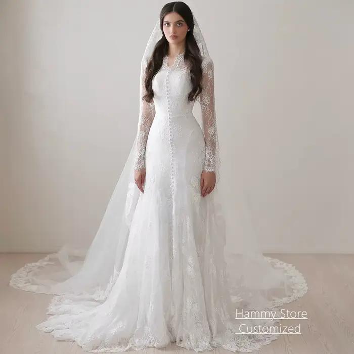 Robe de mariée saoudienne personnalisée