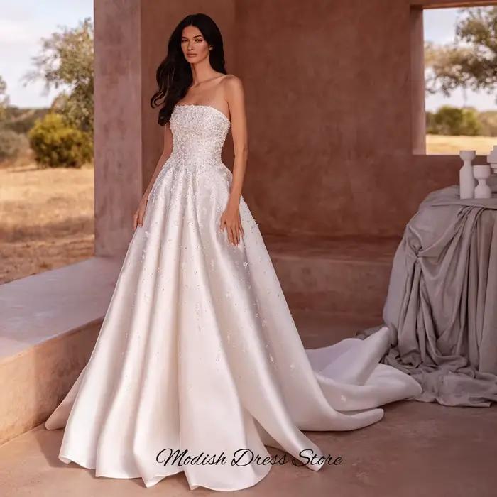 Robe De mariée élégante en Satin
