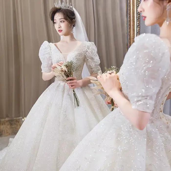 Robe de mariée française fil principal