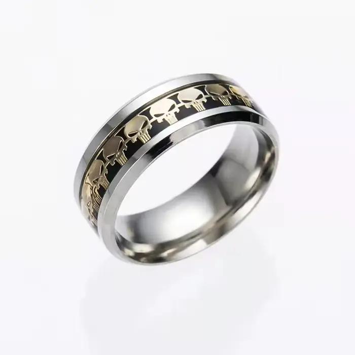 Bague Gothique Crâne pour Homme et Femme, Bijoux en Acier Inoxydable, Vente en Gros, 30 Anneaux