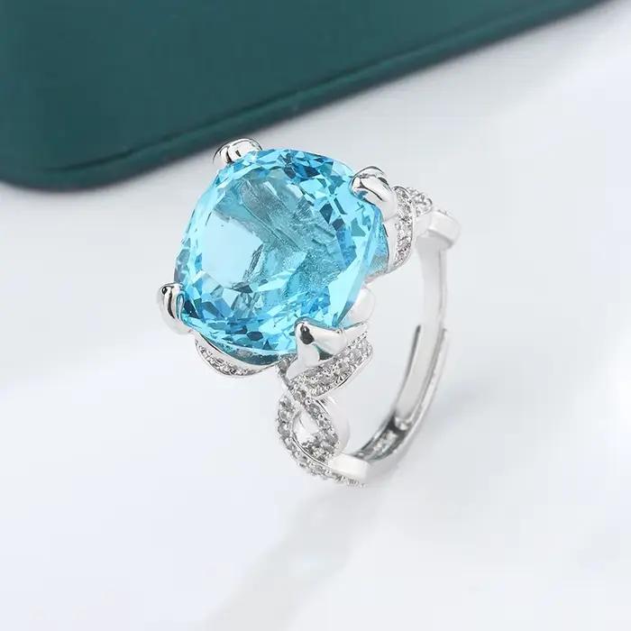 Bague luxueuse en argent 925 pour femmes