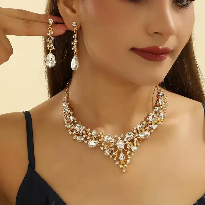 Parure de bijoux pour robe de mariée