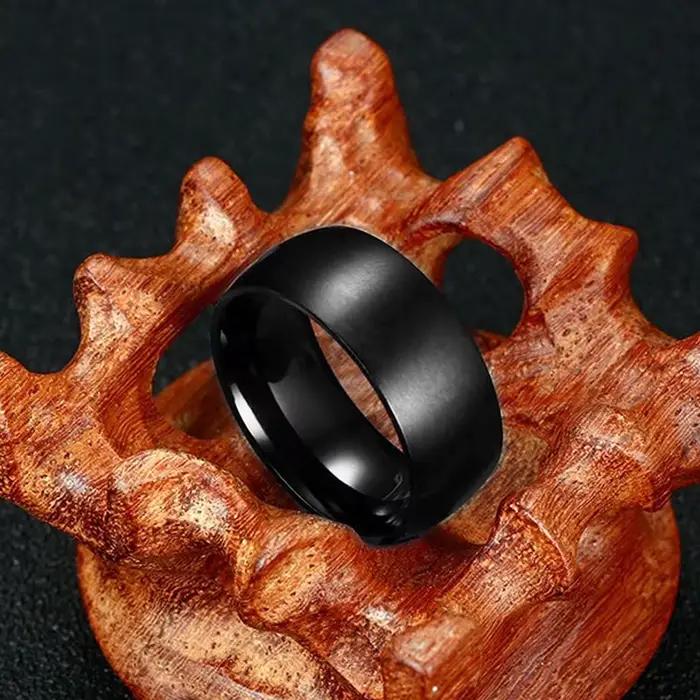 Bagues en titane pour hommes 8mm
